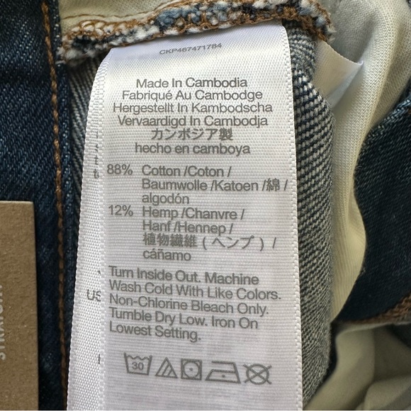 Madewell Baggy Straight Leg Women's Jeans Blue Size 29 NWT - Picture 10 of 13